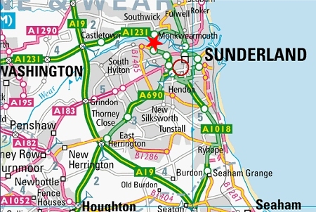 Sunderland haritasi